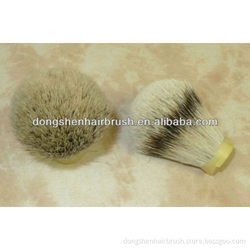 Silver tip badger hair brush knots real badger hair